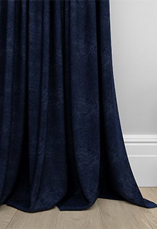 Faux Suede, Navy - Made to Measure Curtains